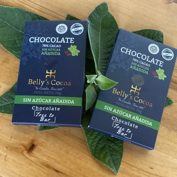 Chocolate al 78% sin azúcar añadida