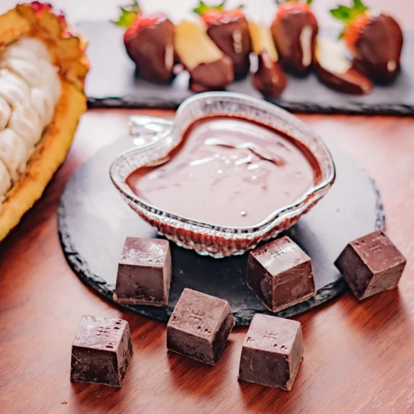 Cobertura de chocolate con leche